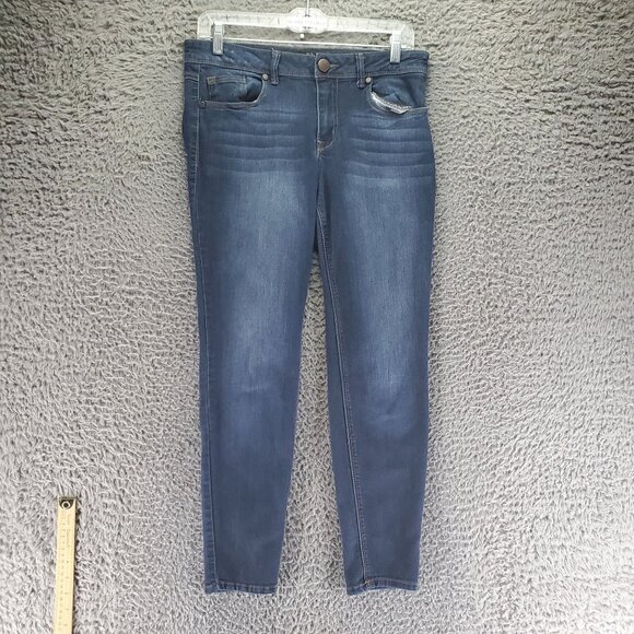 1822 Denim Jeans Womens 8 Blue Adrianna Ankle Skinny - Picture 1 of 10